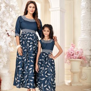 Mother and daughter’s gown